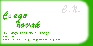 csego novak business card